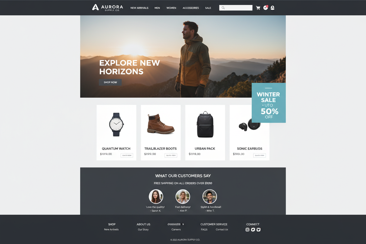eCommerce website